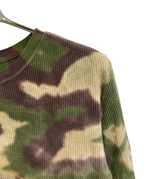 FUMIKA UCHIDA（フミカウチダ）FUMIKA UCHIDA (フミカウチダ) THERMAL TOP TIE-DYED CAMO オリーブ サイズ:SIZE Mの古着・服飾アイテム