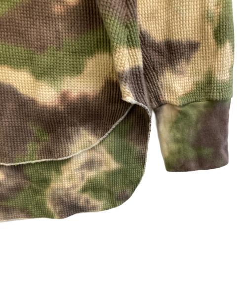 FUMIKA UCHIDA（フミカウチダ）FUMIKA UCHIDA (フミカウチダ) THERMAL TOP TIE-DYED CAMO オリーブ サイズ:SIZE Mの古着・服飾アイテム