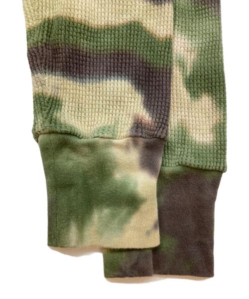 FUMIKA UCHIDA（フミカウチダ）FUMIKA UCHIDA (フミカウチダ) THERMAL TOP TIE-DYED CAMO オリーブ サイズ:SIZE Mの古着・服飾アイテム