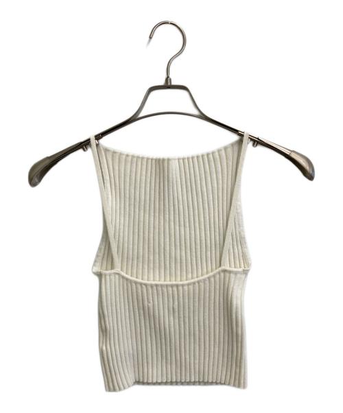 SHISHIKUI（シシクイ）SHISHIKUI (シシクイ) キャミソールニット ホワイト サイズ:SIZE Freeの古着・服飾アイテム