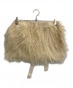 Mediamミディアム）の古着「Craft Fur Bag」｜アイボリー