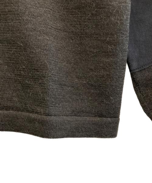 GUCCI（グッチ）GUCCI (グッチ) アルパカエルボーパッチニット グレー サイズ:SIZE XLの古着・服飾アイテム