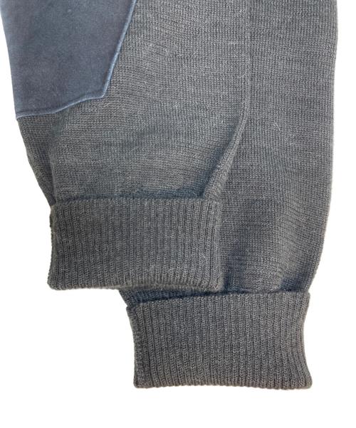 GUCCI（グッチ）GUCCI (グッチ) アルパカエルボーパッチニット グレー サイズ:SIZE XLの古着・服飾アイテム