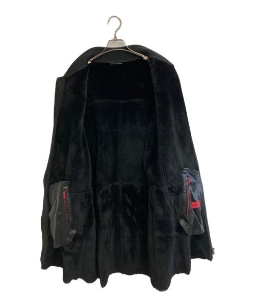 HUGO BOSS（ヒューゴ ボス）HUGO BOSS (ヒューゴ ボス) レザーボンバーコート ブラック サイズ:SIZE Lの古着・服飾アイテム