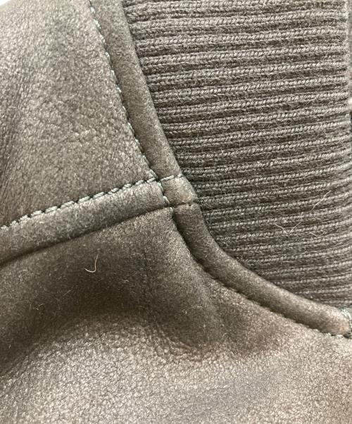 HUGO BOSS（ヒューゴ ボス）HUGO BOSS (ヒューゴ ボス) レザーボンバーコート ブラック サイズ:SIZE Lの古着・服飾アイテム