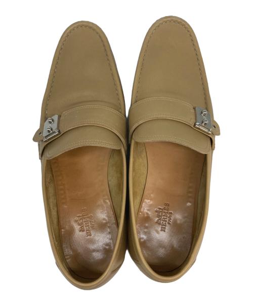 HERMES（エルメス）HERMES (エルメス) ローファー ベージュ サイズ:SIZE 41の古着・服飾アイテム