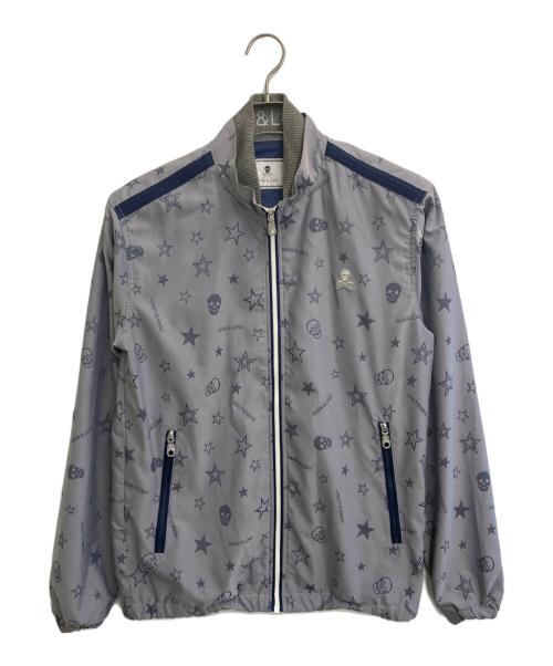 MARK&LONA（マークアンドロナ）MARK&LONA (マークアンドロナ) Cosmikull Zip Jk スタースカル ジップアップ スタンドジャケット グレー サイズ:SIZE Mの古着・服飾アイテム