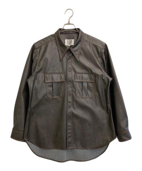 RICE NINE TEN（ライスナインテン）RICE NINE TEN (ライスナインテン) フェイクレザージャケット ブラウン サイズ:Mの古着・服飾アイテム