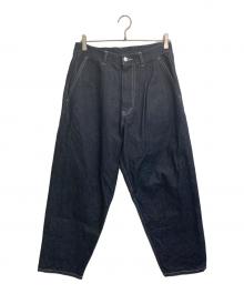Graphpaper（グラフペーパー）の古着「Selvage Denim Two Tuck Tapered Pants」｜インディゴ