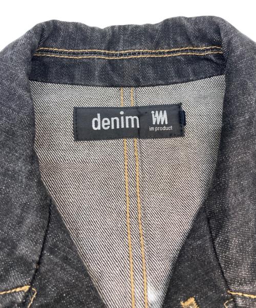 im product（アイムプロダクト）im product (アイムプロダクト) デニムジャケット ブラック サイズ:SIZE Mの古着・服飾アイテム