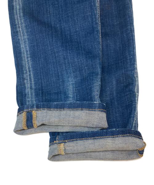DSQUARED2（ディースクエアード）DSQUARED2 (ディースクエアード) クラッシュ加工デニム インディゴ サイズ:SIZE 46の古着・服飾アイテム