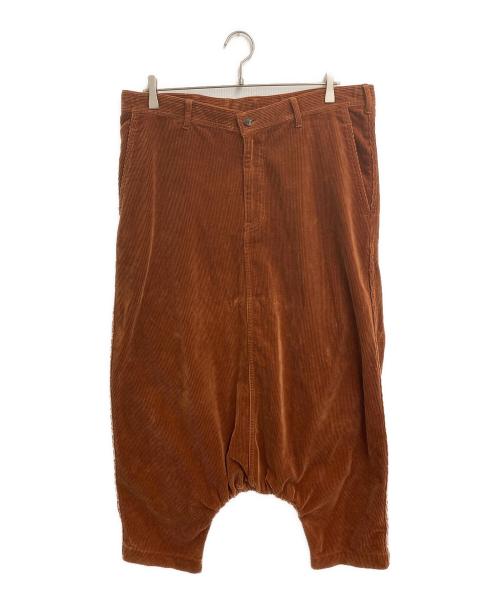COMME des GARCONS HOMME PLUS（コムデギャルソンオムプリュス）COMME des GARCONS HOMME PLUS (コムデギャルソンオムプリュス) コーデュロイサルエルパンツ ブラウン サイズ:SIZE Lの古着・服飾アイテム