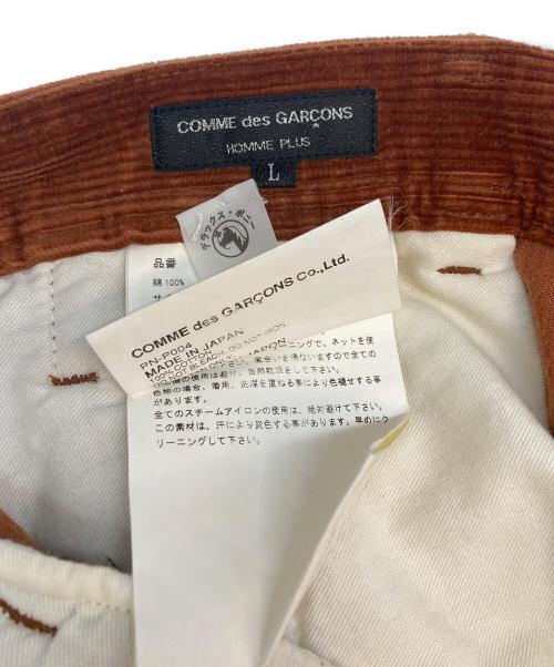 COMME des GARCONS HOMME PLUS（コムデギャルソンオムプリュス）COMME des GARCONS HOMME PLUS (コムデギャルソンオムプリュス) コーデュロイサルエルパンツ ブラウン サイズ:SIZE Lの古着・服飾アイテム