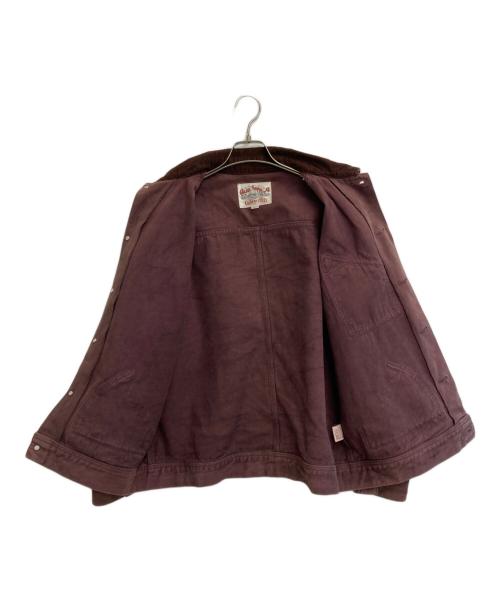 CALEE（キャリー）CALEE (キャリー) コーデュロイ襟ジャケット ボルドー サイズ:SIZE Mの古着・服飾アイテム