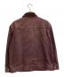 CALEE (キャリー) コーデュロイ襟ジャケット ボルドー サイズ:SIZE M：10000円