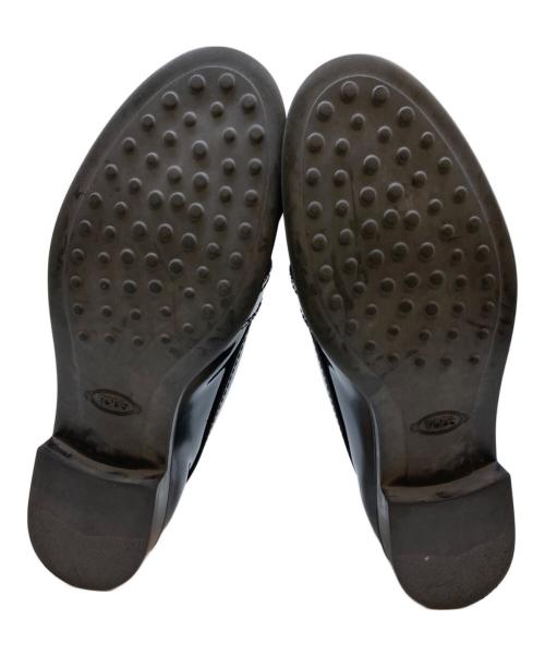 TOD'S（トッズ）TOD'S　 (トッズ) フリンジ レザー ローファー ブラック サイズ:36 1/2の古着・服飾アイテム