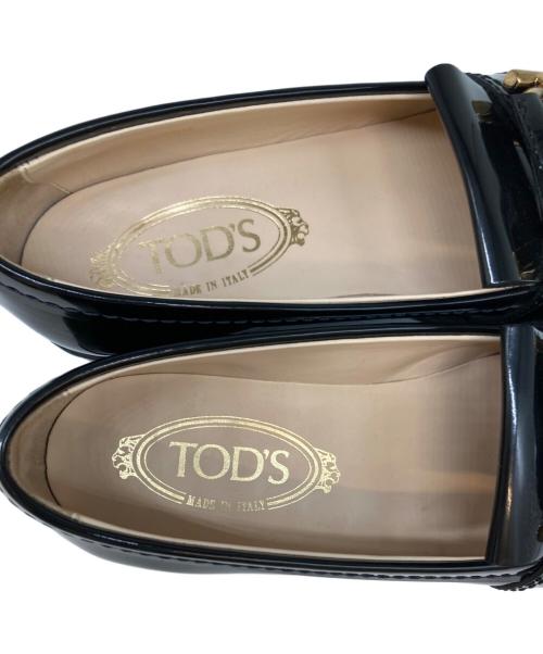 TOD'S（トッズ）TOD'S　 (トッズ) フリンジ レザー ローファー ブラック サイズ:36 1/2の古着・服飾アイテム