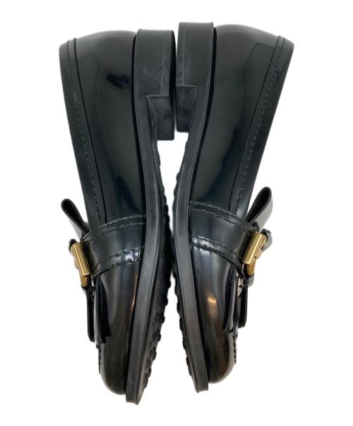 TOD'S（トッズ）TOD'S　 (トッズ) フリンジ レザー ローファー ブラック サイズ:36 1/2の古着・服飾アイテム