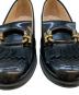 中古・古着 TOD'S　 (トッズ) フリンジ レザー ローファー ブラック サイズ:36 1/2：20000円