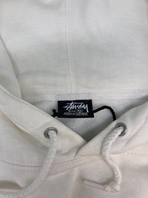 stussy（ステューシー）stussy (ステューシー) ダイスプリントパーカー ホワイト サイズ:SIZE XLの古着・服飾アイテム