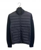 MONCLERモンクレール）の古着「TRICOT CARDIGAN ニット切替ダウンジャケット」｜ネイビー