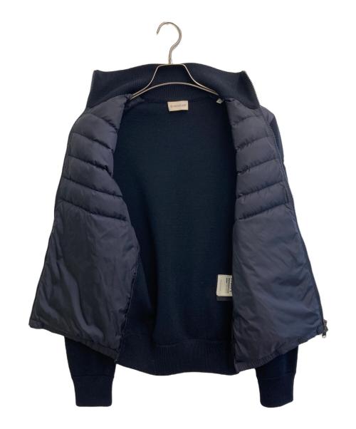 MONCLER（モンクレール）MONCLER (モンクレール) TRICOT CARDIGAN ニット切替ダウンジャケット ネイビー サイズ:SIZE Sの古着・服飾アイテム