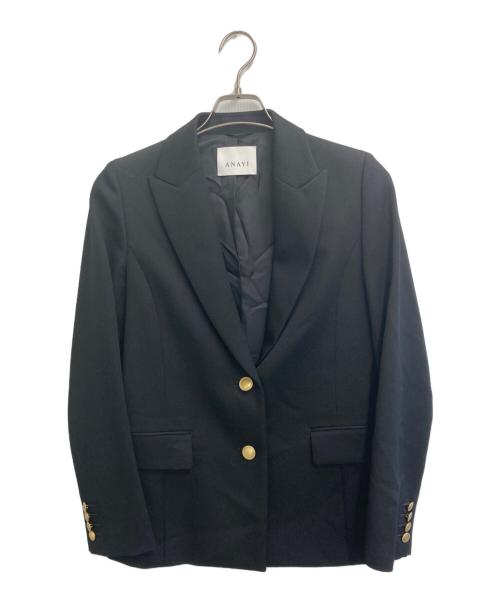 ANAYI（アナイ）ANAYI (アナイ) ドライツイルピークドジャケット ブラック サイズ:SIZE S (36)の古着・服飾アイテム