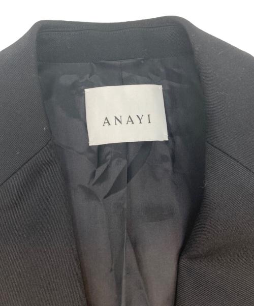 ANAYI（アナイ）ANAYI (アナイ) ドライツイルピークドジャケット ブラック サイズ:SIZE S (36)の古着・服飾アイテム