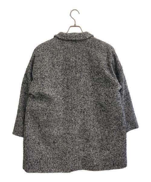 MACPHEE（マカフィー）MACPHEE (マカフィー) ブロークンツイード オーバーサイズドコート グレー サイズ:SIZE S (36)の古着・服飾アイテム