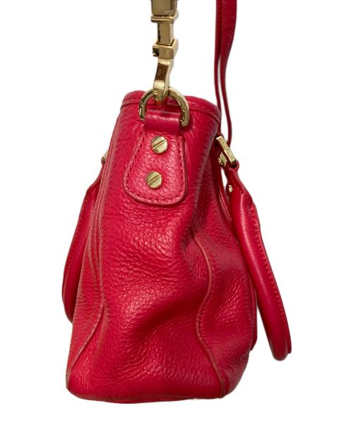 TORY BURCH（トリーバーチ）TORY BURCH (トリーバーチ) レザーショルダーバッグ レッドの古着・服飾アイテム