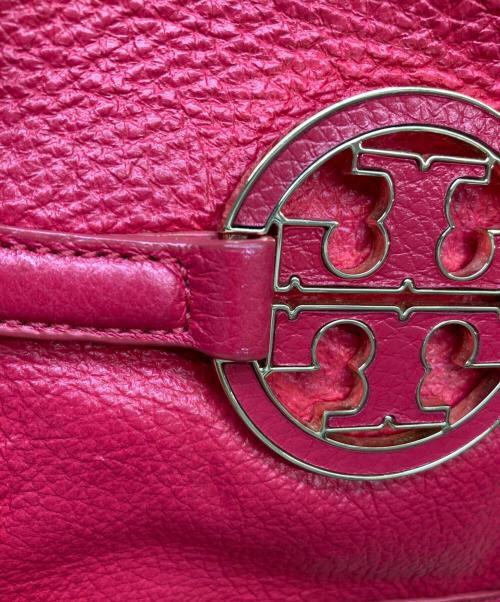 TORY BURCH（トリーバーチ）TORY BURCH (トリーバーチ) レザーショルダーバッグ レッドの古着・服飾アイテム
