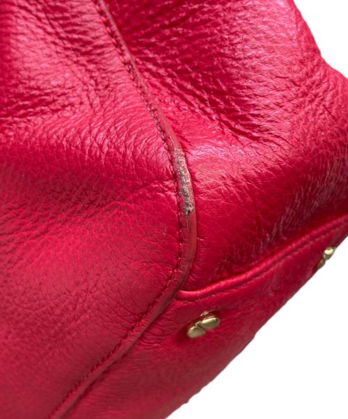 TORY BURCH（トリーバーチ）TORY BURCH (トリーバーチ) レザーショルダーバッグ レッドの古着・服飾アイテム