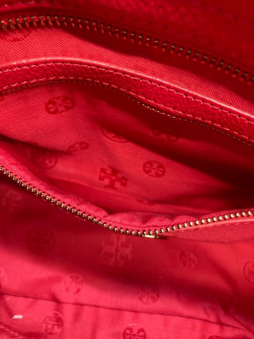 TORY BURCH（トリーバーチ）TORY BURCH (トリーバーチ) レザーショルダーバッグ レッドの古着・服飾アイテム
