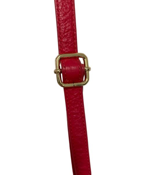 TORY BURCH（トリーバーチ）TORY BURCH (トリーバーチ) レザーショルダーバッグ レッドの古着・服飾アイテム