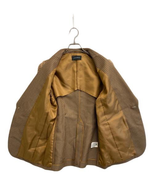 STUMBLY（スタンブリ―）STUMBLY (スタンブリ―) ケーブルニットスリーブジャケット ブラウン サイズ:38の古着・服飾アイテム