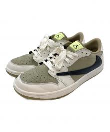 NIKE×Travis Scott（ナイキ×トラヴィススコット）の古着「Air Jordan 1 Low Golf NRG "Neutral Olive"」｜ホワイト×カーキ