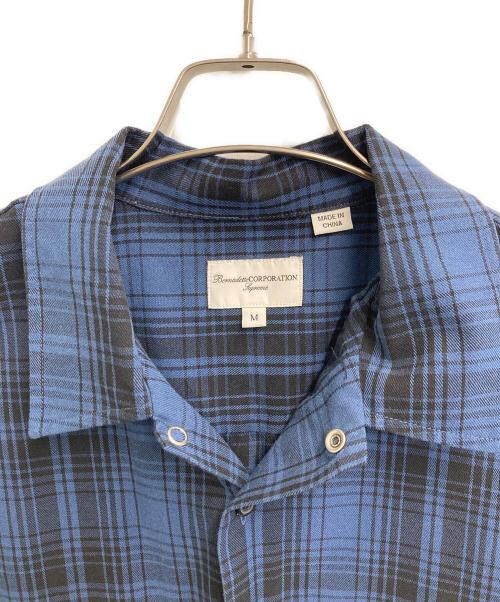 SUPREME（シュプリーム）SUPREME (シュプリーム) Bernadette Corporation　 (バーナデット コーポレーション) S/S Work Shirts ブルー サイズ:SIZE Mの古着・服飾アイテム