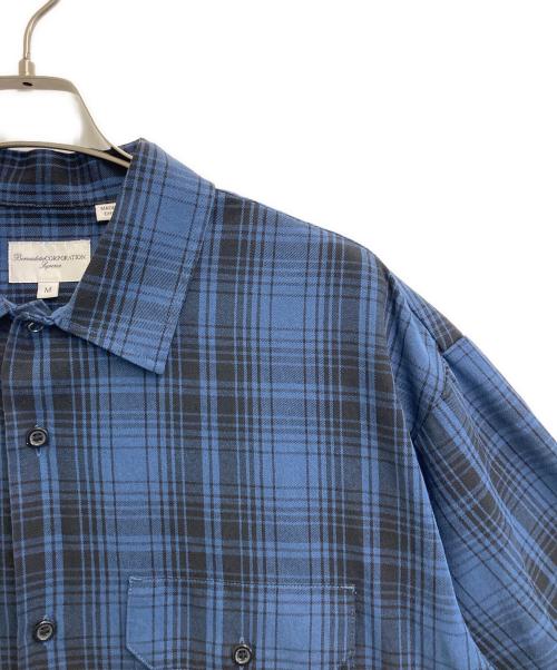 SUPREME（シュプリーム）SUPREME (シュプリーム) Bernadette Corporation　 (バーナデット コーポレーション) S/S Work Shirts ブルー サイズ:SIZE Mの古着・服飾アイテム