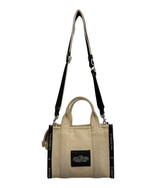 MARC JACOBS（マークジェイコブス）MARC JACOBS (マークジェイコブス) THE JACQUARD SMALL / MINI TOTE BAG アイボリーの古着・服飾アイテム