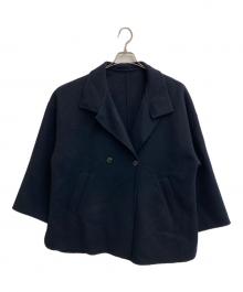 SLOBE IENA（スローブ イエナ）の古着「souple wool ダブルフェイススタンドコート」｜ネイビー