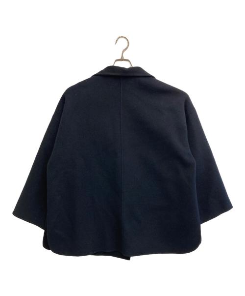 SLOBE IENA（スローブ イエナ）SLOBE IENA (スローブ イエナ) souple wool ダブルフェイススタンドコート ネイビー サイズ:SIZE Freeの古着・服飾アイテム