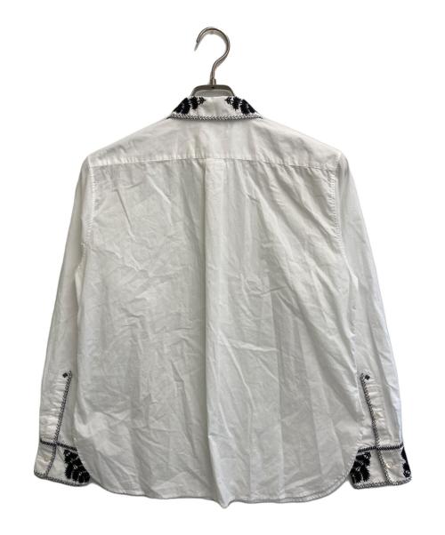 MACPHEE（マカフィー）MACPHEE (マカフィー) 26SS リーフエンブロイダリー レギュラーカラーシャツ ホワイト サイズ:SIZE 36の古着・服飾アイテム