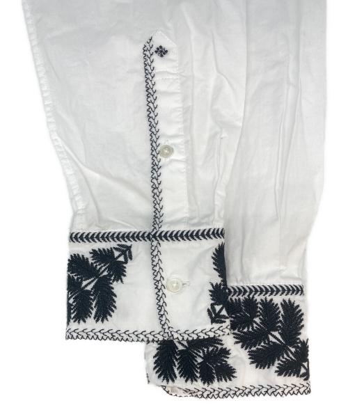 MACPHEE（マカフィー）MACPHEE (マカフィー) 26SS リーフエンブロイダリー レギュラーカラーシャツ ホワイト サイズ:SIZE 36の古着・服飾アイテム