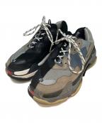 BALENCIAGAバレンシアガ）の古着「ローカットスニーカー」｜グレー・ブラック