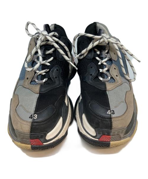 BALENCIAGA（バレンシアガ）BALENCIAGA (バレンシアガ) ローカットスニーカー グレー・ブラック サイズ:EUR43 / USA10 / JP28.5の古着・服飾アイテム