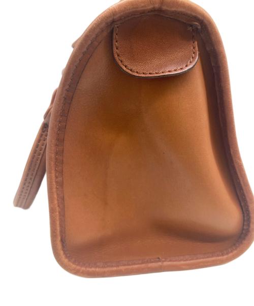 COACH（コーチ）COACH (コーチ) レザーハンドバッグ ブラウンの古着・服飾アイテム