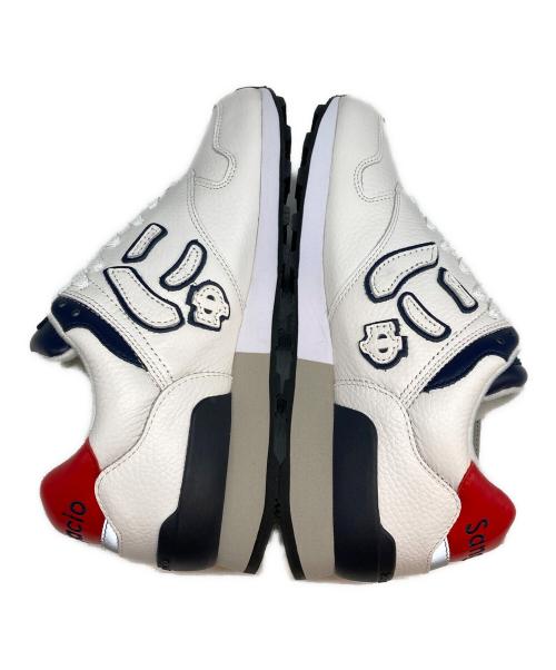 Sangacio（サンガッチョ）Sangacio (サンガッチョ) Tricolor レザースニーカー ホワイト サイズ:US6の古着・服飾アイテム