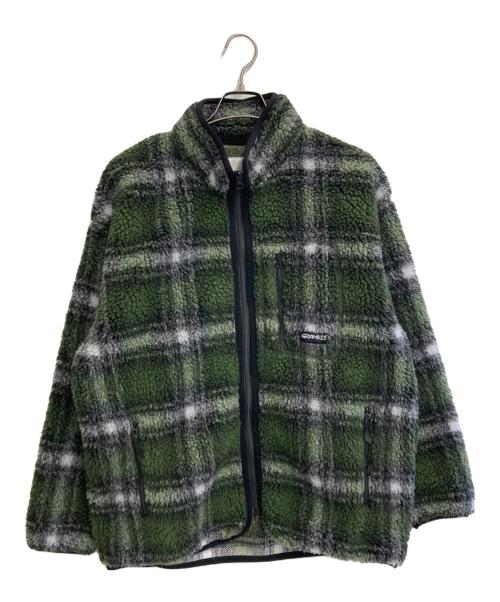 GRAMICCI（グラミチ）GRAMICCI (グラミチ) シャドウプレイドシェルパジャケット グリーン×ブラック サイズ:SIZE XLの古着・服飾アイテム