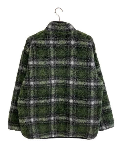GRAMICCI（グラミチ）GRAMICCI (グラミチ) シャドウプレイドシェルパジャケット グリーン×ブラック サイズ:SIZE XLの古着・服飾アイテム