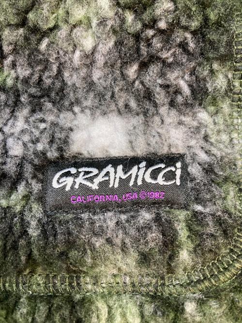 GRAMICCI（グラミチ）GRAMICCI (グラミチ) シャドウプレイドシェルパジャケット グリーン×ブラック サイズ:SIZE XLの古着・服飾アイテム